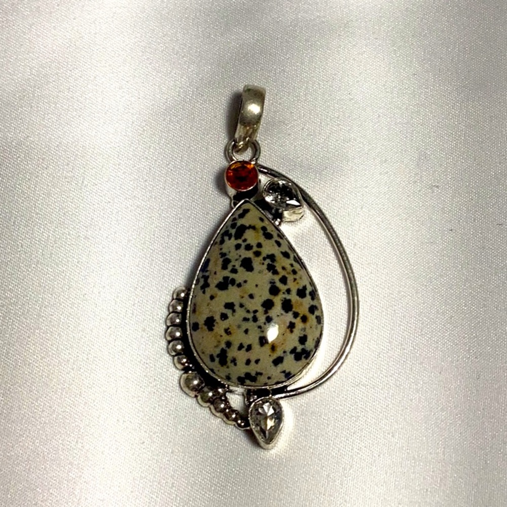 Dalmatian Jasper Pendant